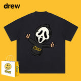 Drew T Shirts Short-Sleeved Clothes Smiley Face Short Sleeve round Neck