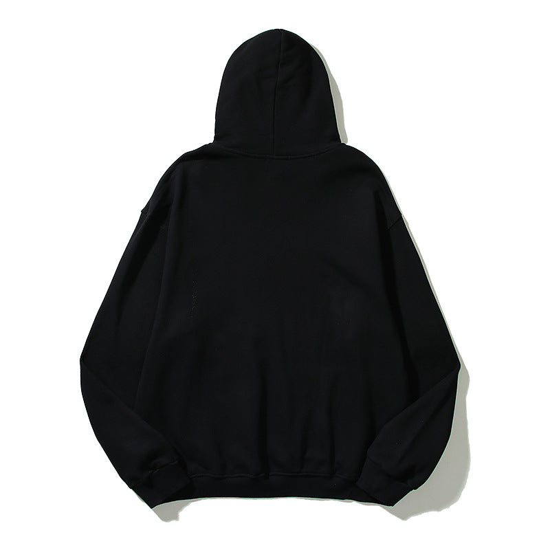 Kanye West Sunday Service Hoodie Autumn And Winter Doberman Pinscher Vintage Print Distressed Fog Hoodie