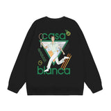 Casablanca Long sleeve T-shirt Crew neck loose terry sweater