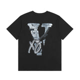 Vlone T Shirts Summer Male and Female Trendy Brand Short Sleeve Couple T-shirt