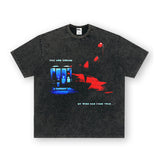Vintage T-shirts Printed Short Sleeve T-Shirt Bottom Casual Shirt Loose