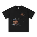 Vintage T-shirts Locomotive Junior Print Short Sleeve Loose Cotton