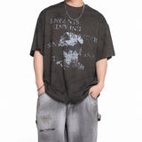 ERD T Shirts Loose Short Sleeve Vintage