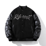 Men Vintage Jackets Jacket Padded Baseball Jacket Women's Contrasting Cotton Jacket