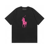 Ralph Lauren T Shirts Cotton Label Short Sleeve Solid Color