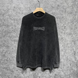 Purple Brand Distressed Long Sleeve Shirt Fashion Distressed Loose Long-sleeved Top
