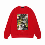 Purple Brand Sweatshirt Loose Crew Neck Sweater