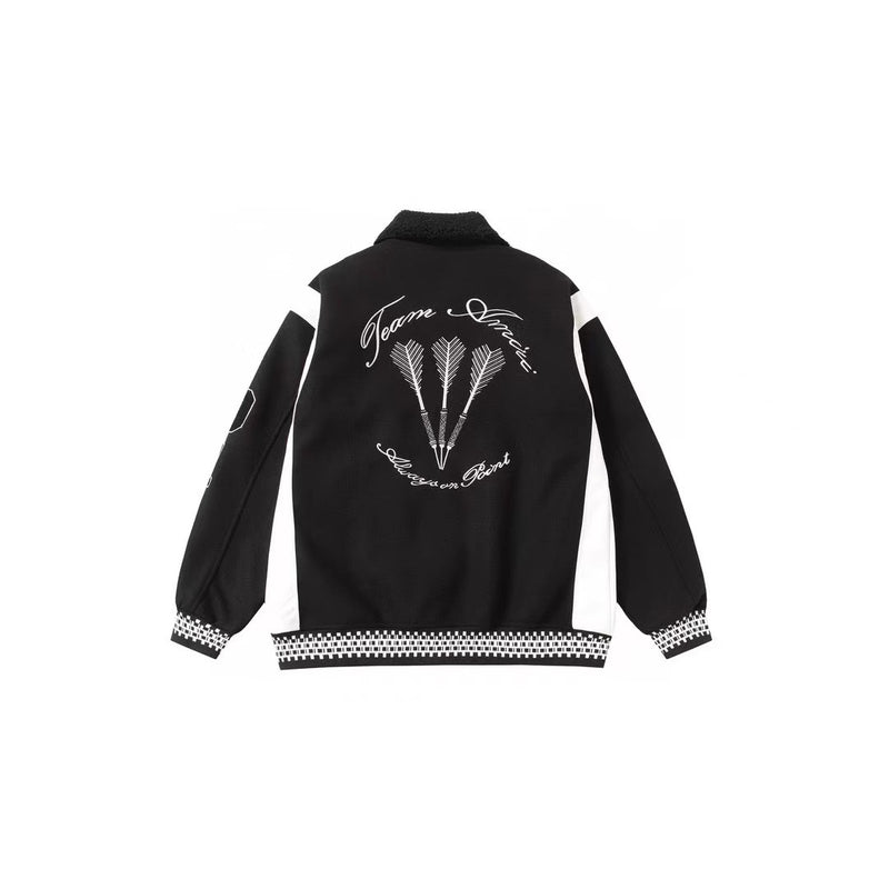 Amiri Jacket AMI Embroidered Casual Long Sleeve Baseball Uniform for Men and Women