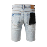 Purple Brand Denim Shorts High Street Blue