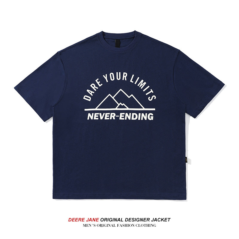Men T-shirt Summer Cotton Short Sleeve T-shirt Men's Loose