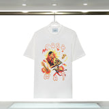 Casablanca T Shirts Guitar Music Prints Loose Tee