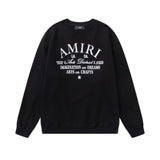 Amiri Sweatshirt Autumn/Winter AMI Letter Logo Printed Crew Neck Sweater