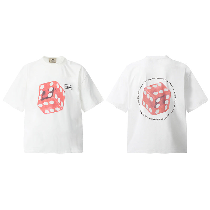 Mens Vintage T-Shirts "Saint Dice" T-Shirts
