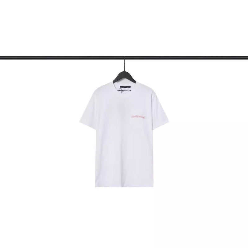 CHH Chrome Heart T Shirts Croix Cross Cotton Crew Neck Short Sleeve T-Shirt