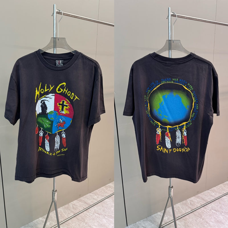 Men Vintage T-Shirts "Saint Ghost" Saint Michael Tee