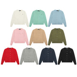 Ralph Lauren Knitted sweaters RL Ralph solid color round neck embroidered logo knitted cardigan long sleeve