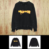 Purple Brand Distressed Sweatshirt Retro Vintage Crew Neck Sweater
