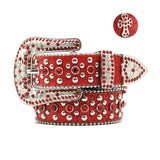 Hip-hop punk rhinestone belt alloy cross