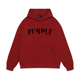 Purple Brand Hoodie Fashion Loose Hooded Sweater