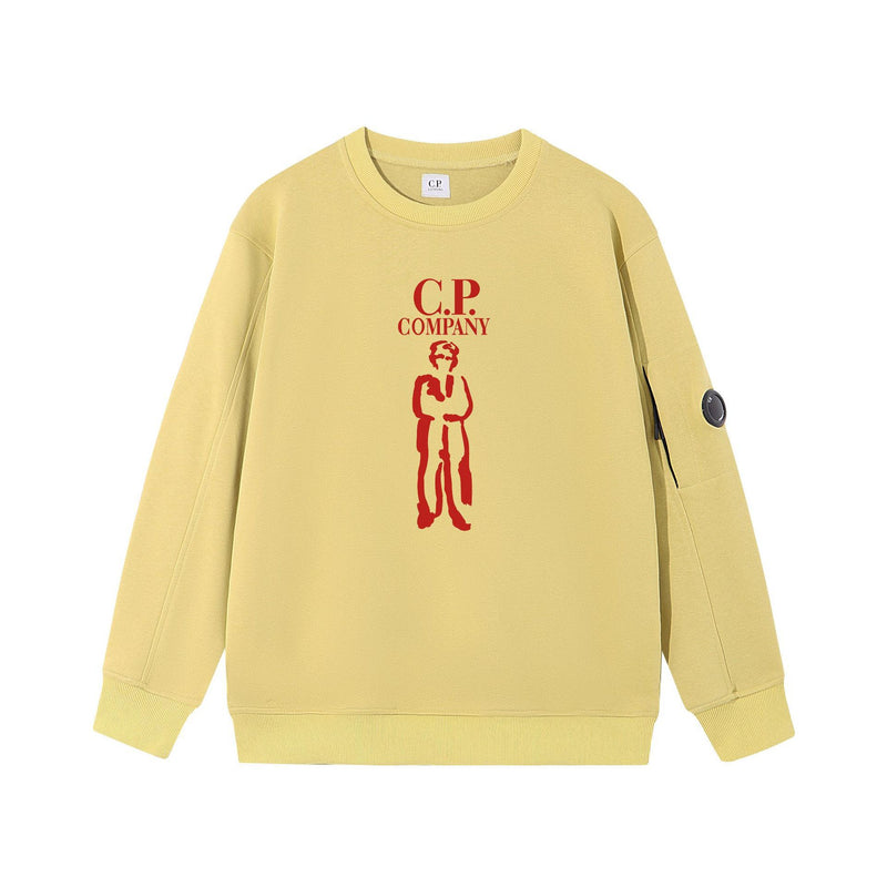 Cp Company Sweatshirts Autumn and Winter Solid Color Sweatshirts Men and Women