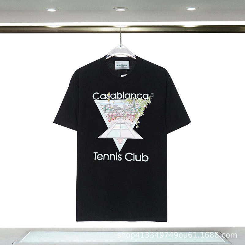 Casablanca T Shirts Unisex Fashion Loose Tee