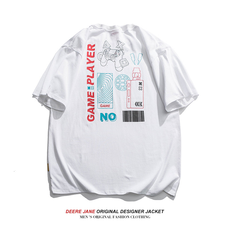 Men's T-Shirts Summer Short-Sleeved T-shirt Men's Loose All-Match Casual
