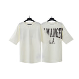 Palm Angels T Shirts Alphabet Slogan Printed Short Sleeve T-Shirt