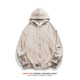 Men Cardigan Hoodie Spring Sweater Loose Top Men's Casual Jacket