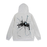 Stussy Hoodie Zip Cardigan Hooded Sweater