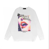 Purple Brand Long Sleeve T-Shirt Fashion Loose Long Sleeve Top