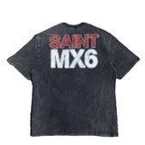 Mens Vintage T-Shirts SAINT MICHAEL CHO Redemption Day, Vintage Washed Short Sleeve T-Shirt