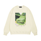 Purple Brand Sweatshirt Loose Crew Neck Sweater