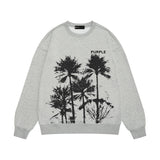 Purple Brand Sweatshirt Loose Crew Neck Sweater