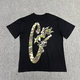 Corteiz T Shirt Short Sleeve Letter Flower