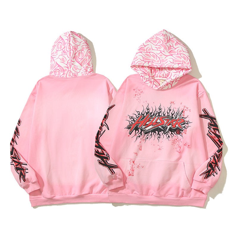 HS Hoodie Hand Painted Graffiti Printing