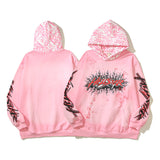 Hellstar Hoodie Hand Painted Graffiti Printing