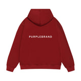 Purple Brand Hoodie Fashion Loose Hooded Sweater