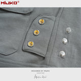 MIJKO Mens Shorts Zip-breasted Casual Unisex Shorts