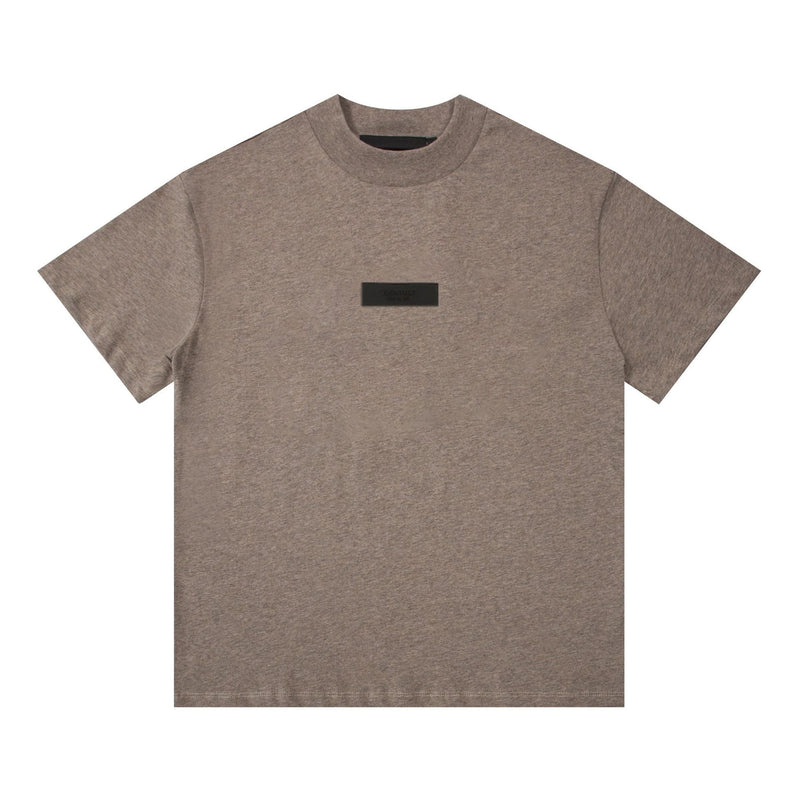 Fog Essentials T Shirts Spring/Summer FOG Double Line Logo Pattern Crew Neck Short Sleeves