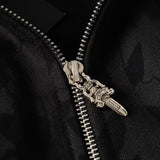 CHH Chrome Heart Hoodie Loren Dark Pattern Ten Raven Hoof Fan Loose Jacket