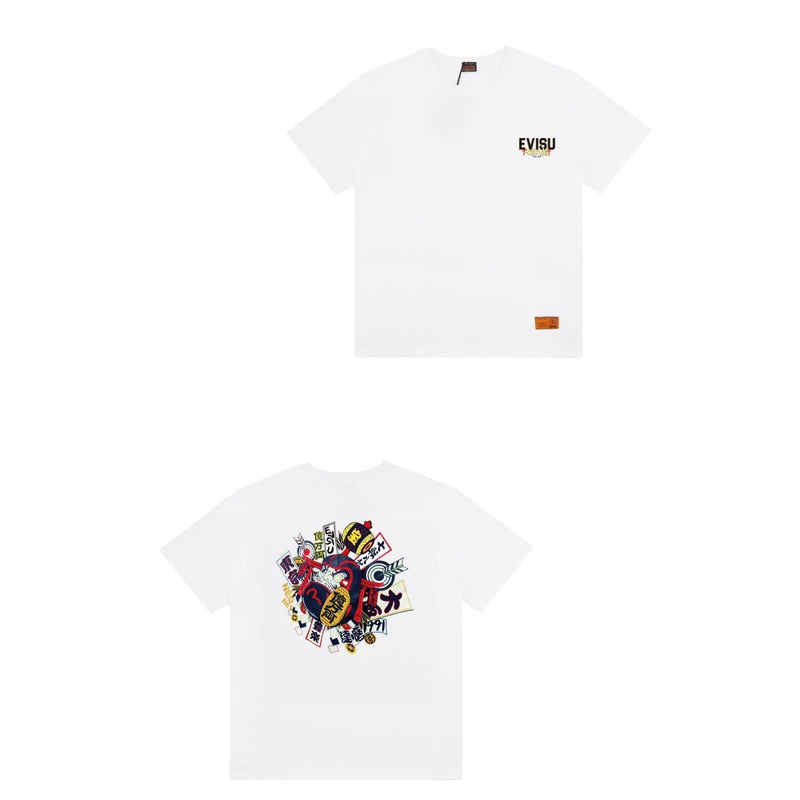 Evisu T Shirts Loose Versatile Casual T Shirts