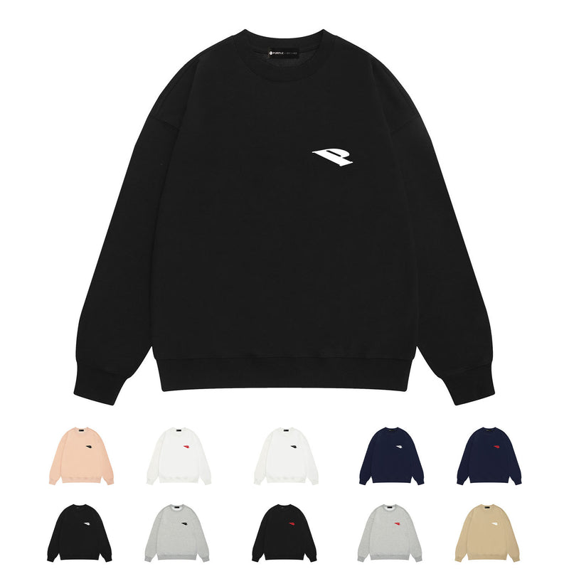 Purple Brand Sweatshirt Loose Crew Neck Sweater
