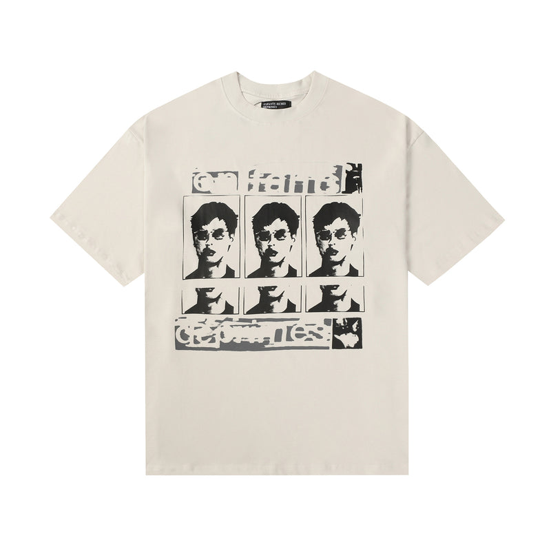 ERD T Shirts Printed Loose-Fitting Casual T-shirt Men