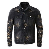 Amiri Jacket Trendamiri Ripped Slim Fit Denim Coat Jacket Men