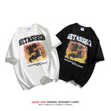 Men's T-Shirts Short-Sleeved T-shirt Men's Summer Loose Leisure All-Matching