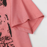 ERD T Shirts Cartoon Print Loose-Fitting Casual T-shirt