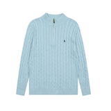 Ralph Lauren Knitted sweaters RL pony embroidered sweater half-height zip-up knitted sweater