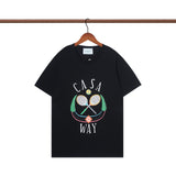 Casablanca T Shirts Crew Neck Loose Cotton Tee