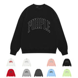 Purple Brand Sweatshirt Loose Crew Neck Sweater