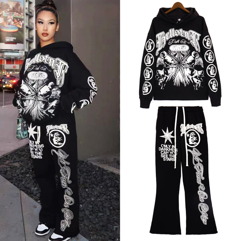 HS Outfit: Hoodie/Sweatpants (Separate Purchase Options) Loose Creative Set